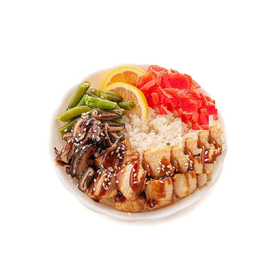 Поке Курица с грибами